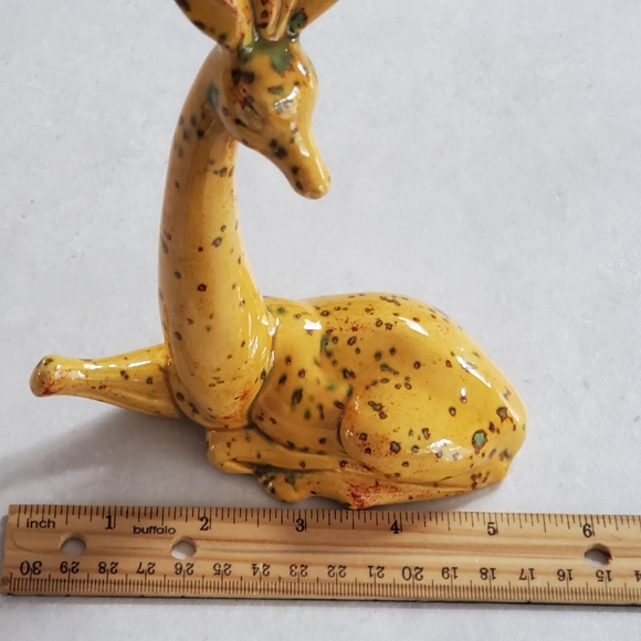 MCM Roselane California Pottery Ceramic Giraffe or Deer Figurine 1960s Vintage - Picture 8 of 8